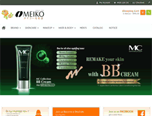 Tablet Screenshot of meikocosmetics.com.my